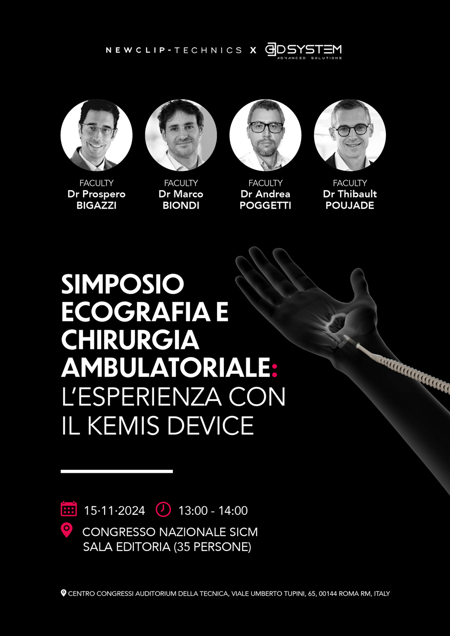 62° Congresso Nazionale SICM – Simposio ecografia ambulatoriale: l’esperienza con il KEMIS device